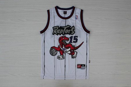 Maillot De Basket Toronto Raptors Vince Carter 15 Eyed Tennis Fans Blanc